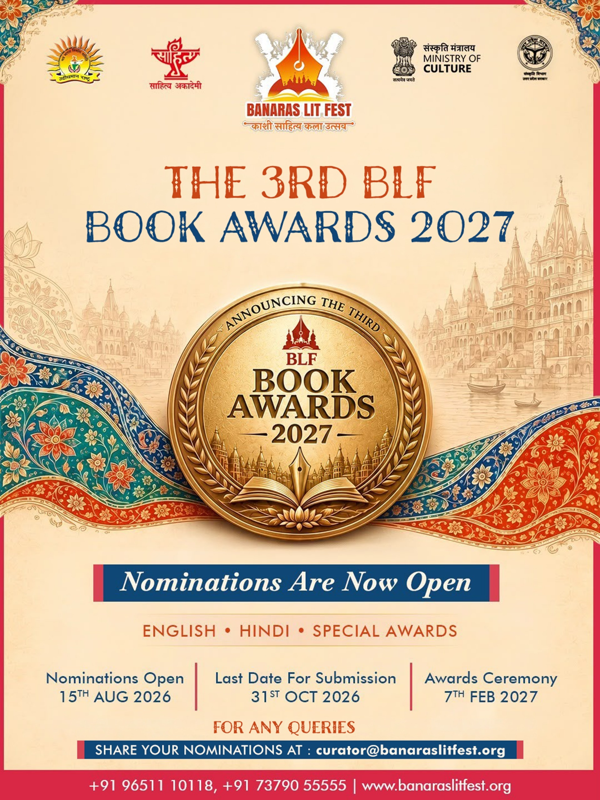 Third BLF Book Awards 2027